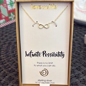 Elegant Sterling Silver Infinity Pendant Necklace